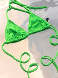 TRIÁNGULO /bikini VERDE FLUO